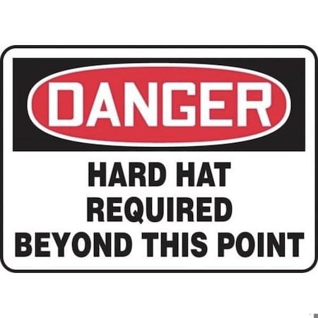 Accuform OSHA DANGER SAFETY SIGN HARD HAT MPPE061VP MPPE061VP